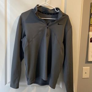 Nike Gray QuarterZip. Medium size